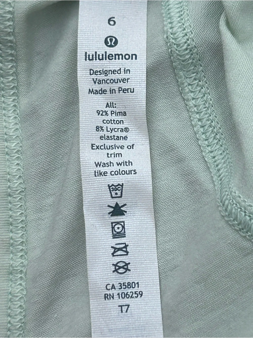 Lululemon NWT It’s A Tie Long Sleeve Top in Ocean Mist Size 6